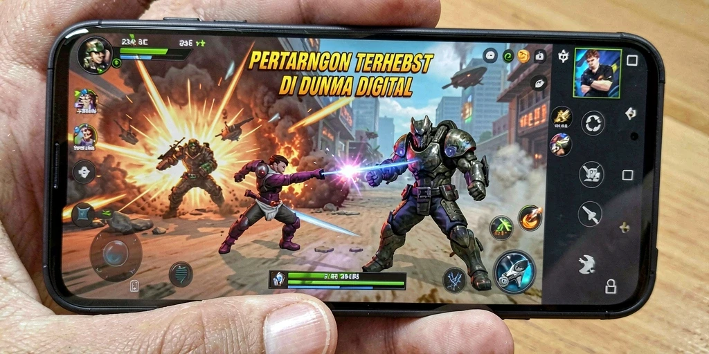 Gameplay intens dan seru dari 234E yang menunjukkan pertarungan karakter.