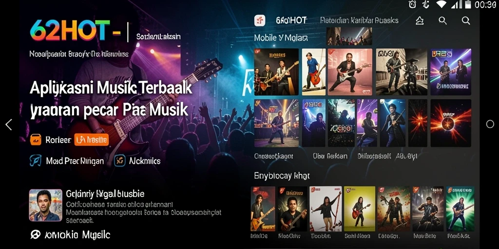 Screenshot gameplay 62HOT menampilkan pemain menikmati musik dan tantangan.