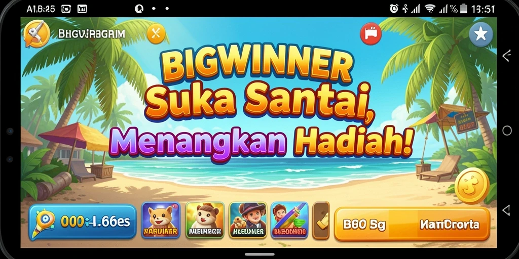 Tampilan gameplay BIGWINNER yang seru dan menghibur.