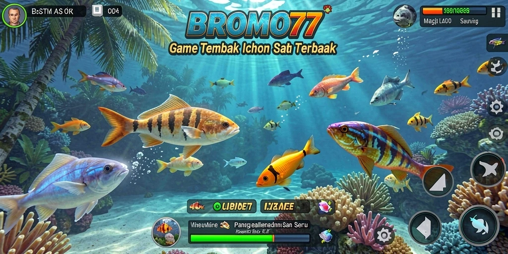 Gameplay seru dalam BROMO77 menangkap ikan.