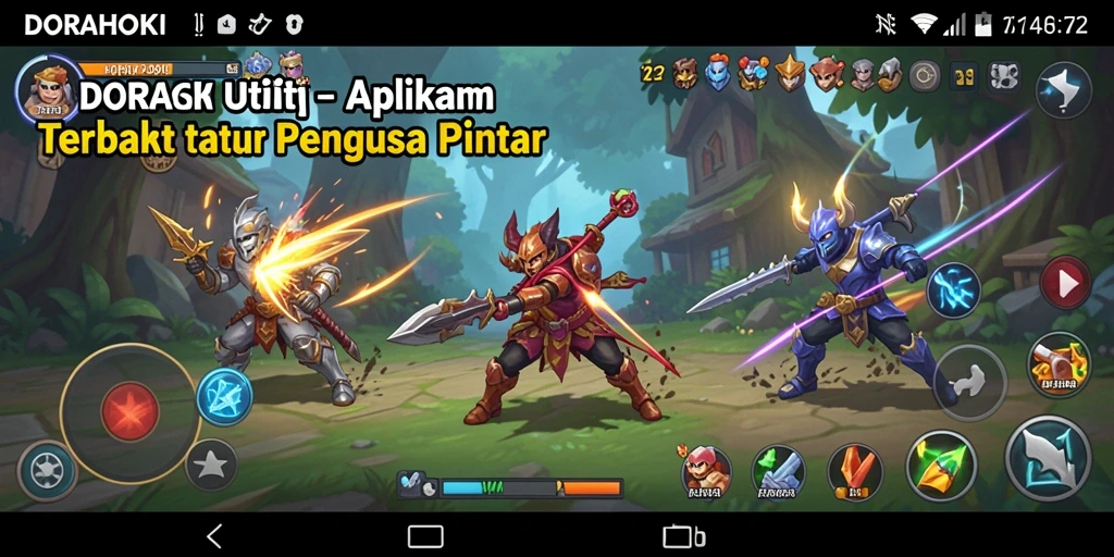 Tampilan antarmuka DORAHOKI yang user-friendly dan fungsional.