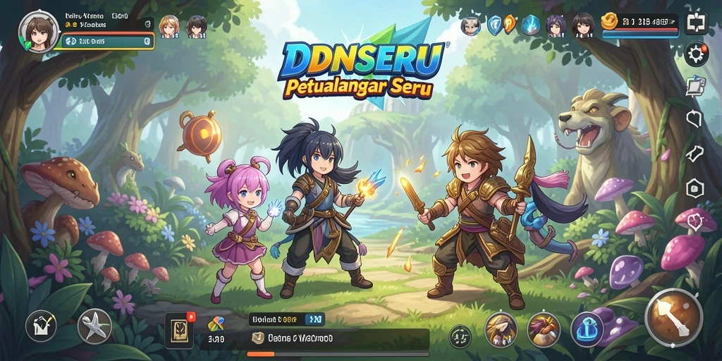 Tangkapan layar gameplay IDNSERU yang menampilkan pertempuran seru.