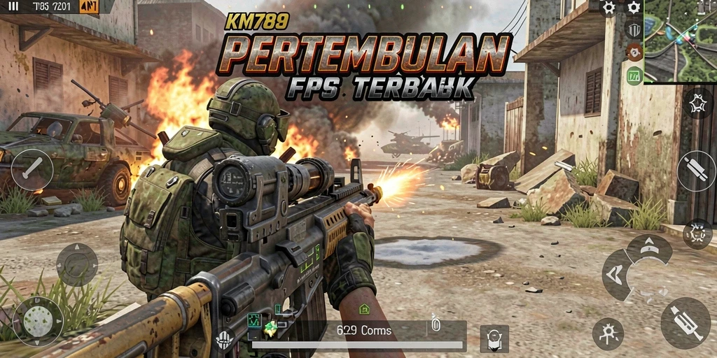 Tampilan gameplay KM789 yang mendebarkan dan penuh aksi.