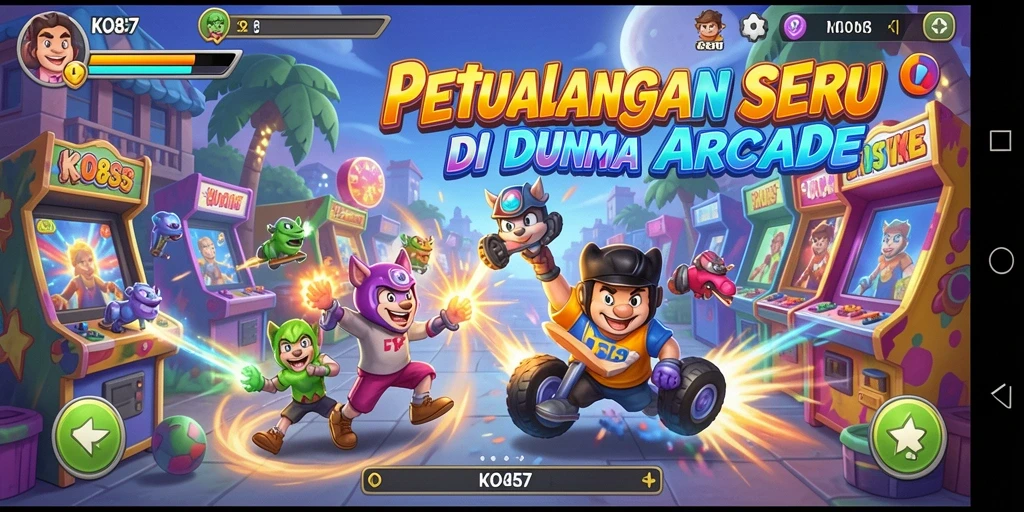 Screenshot utama KO857 menampilkan gameplay dinamis dan seru.