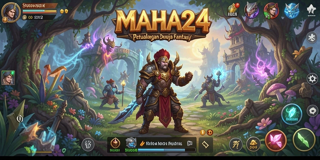 Tampilan gameplay MAHA24 yang menakjubkan dan seru.