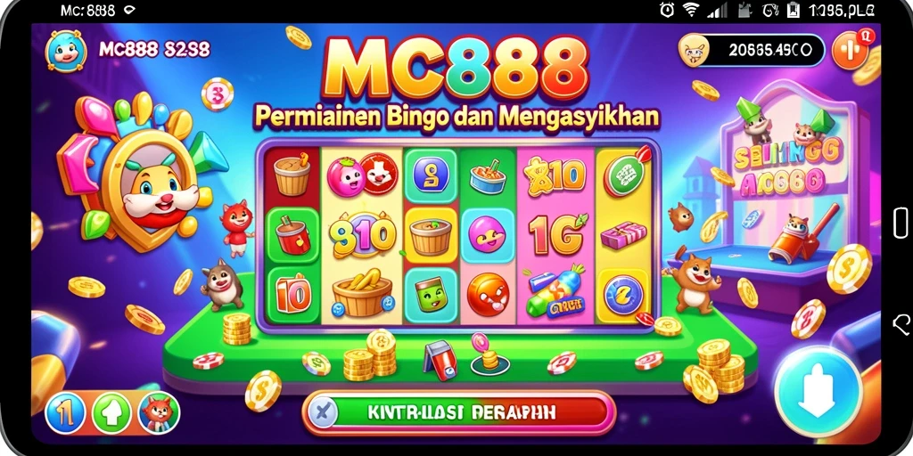 Tampilan screenshot gameplay menyenangkan dari permainan Bingo MC888.