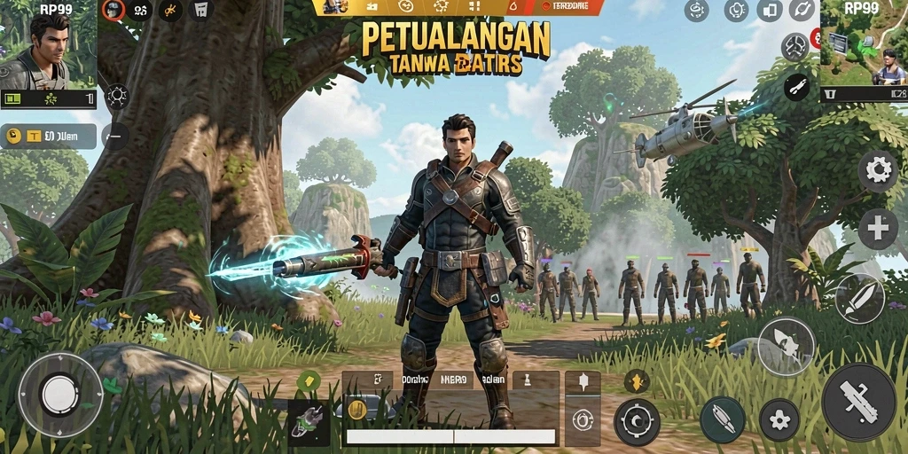 Tampilan gameplay Open World yang menakjubkan dan interaktif.