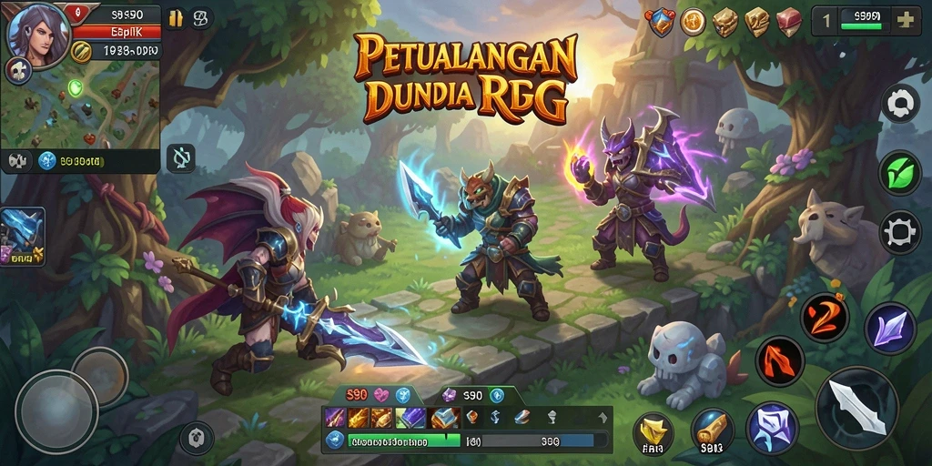 Tampilan gameplay RPG S80 yang menakjubkan dan interaktif.