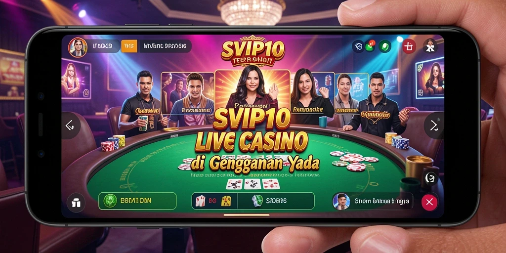 Tampilan menarik dari gameplay Live Casino di SVIP10.